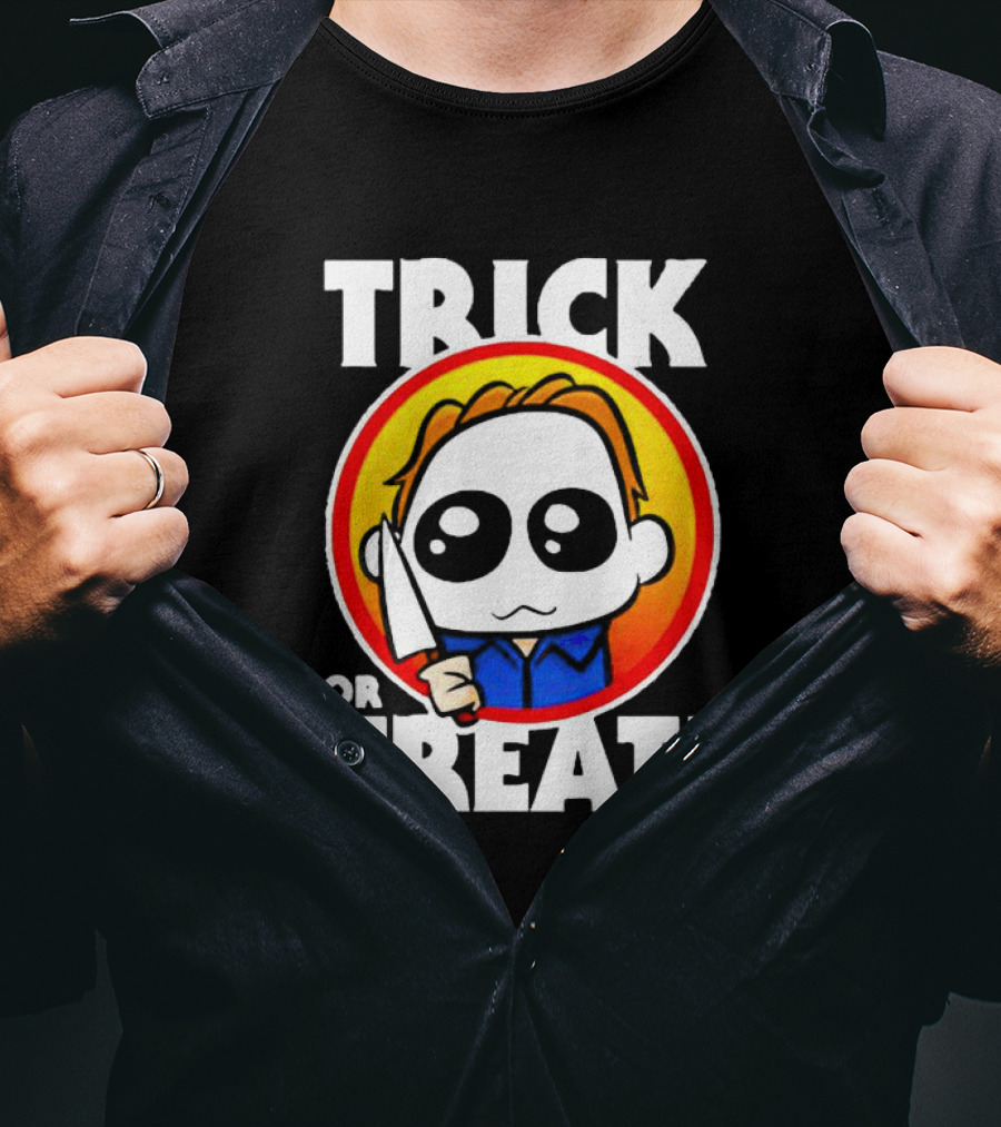Michael Myers Chibi Trick Or Treat Halloween Character T-Shirt