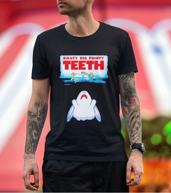 Premium T-Shirt: NASTY BIG POINTY TEETH Rabbit Parody with Knight T-Shirt NASTY BIG POINTY TEETH Rabbit Parody with Knight T-Shirt