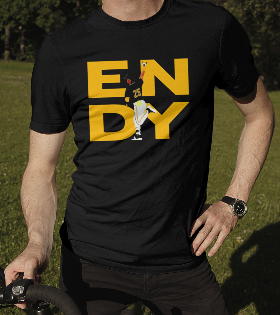 Pirates Endy Rodriguez 25 Celebration Run T-Shirt