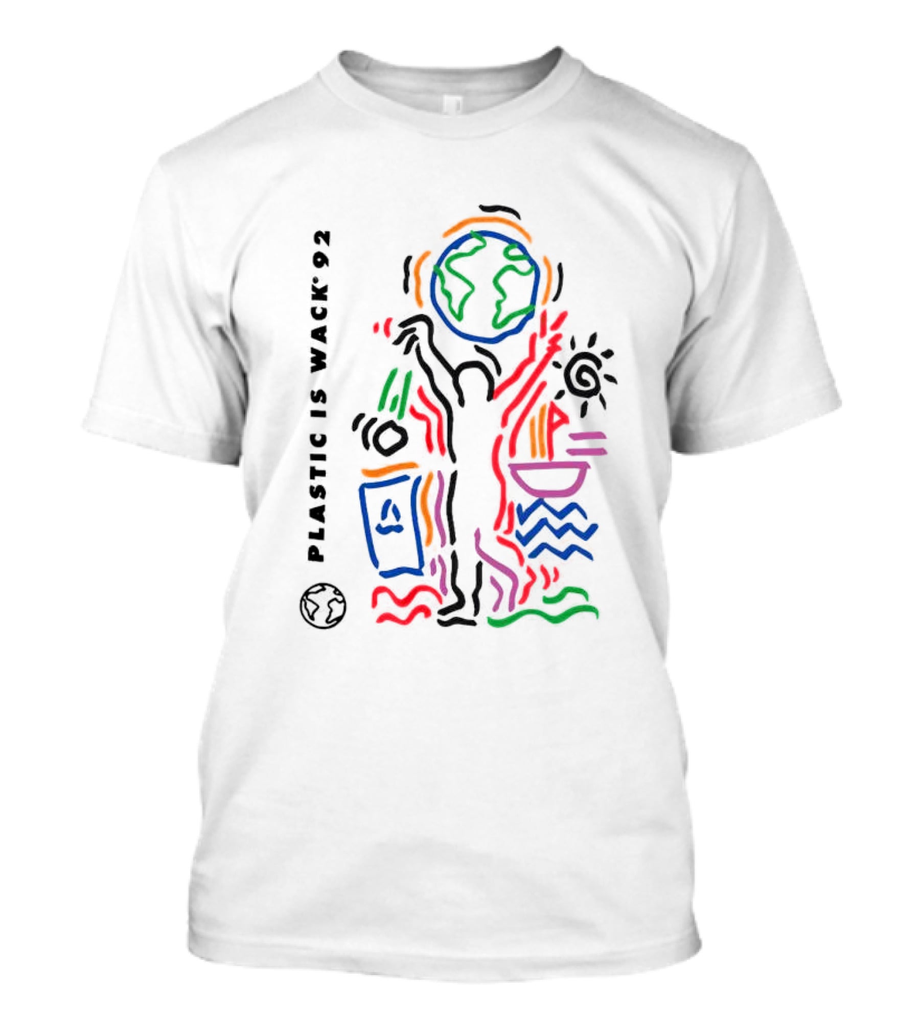 Plastic Is Wack 92 Recycle Art Earth T-Shirt