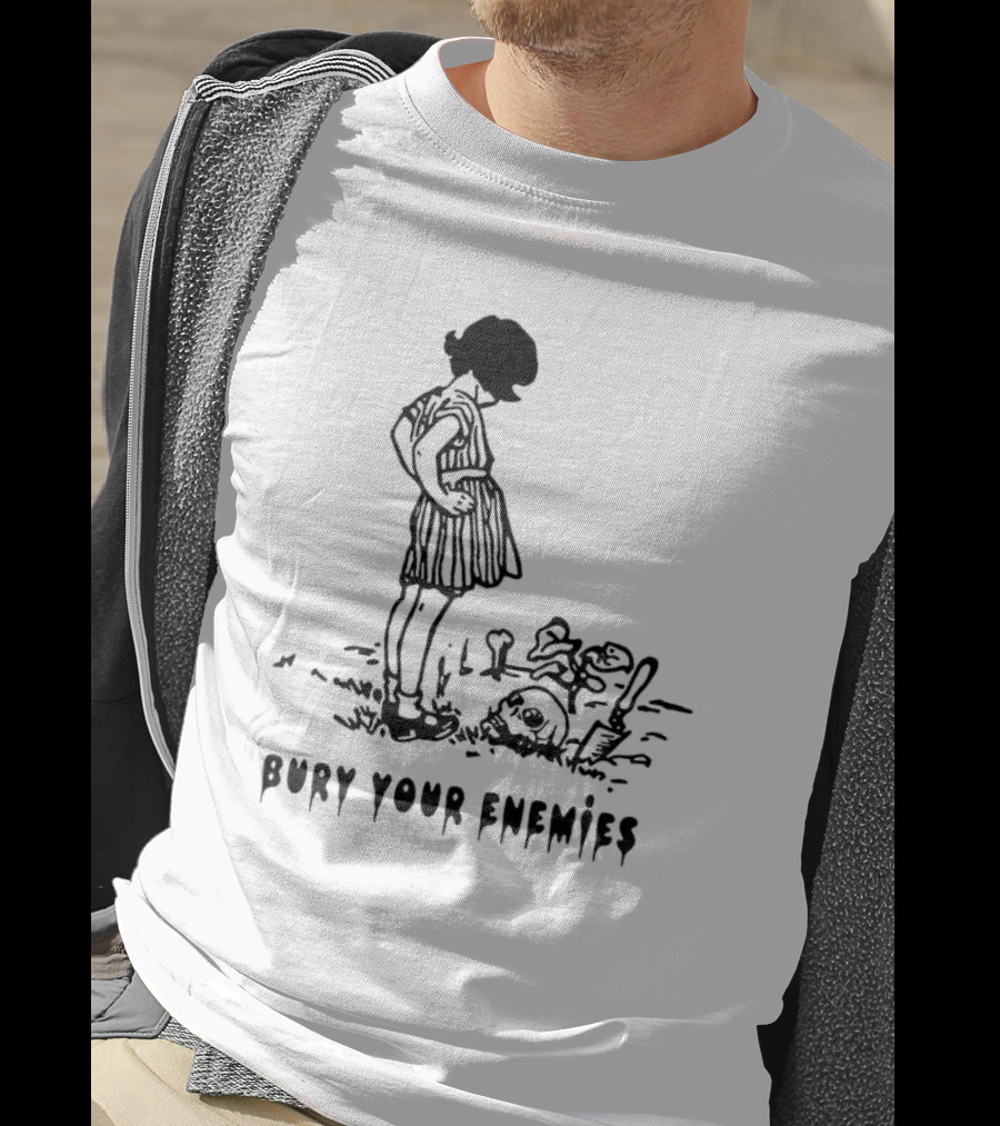 Bury Your Enemies Dark Humor Silhouette Scene T-Shirt
