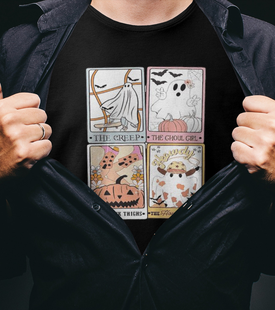 The Creep The Ghoul Girl The Thick Thighs The Howdy Ghost T-Shirt