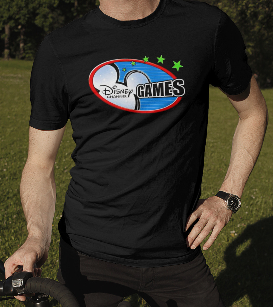 Disney Channel Games Logo With Stars And Iconic Symbols T-Shirt