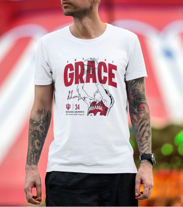 Premium T-Shirt: Amazing Grace Berger Indiana Fever 34 The Heart of the Program Basketball T-Shirt Amazing Grace Berger Indiana Fever 34 The Heart of the Program Basketball T-Shirt