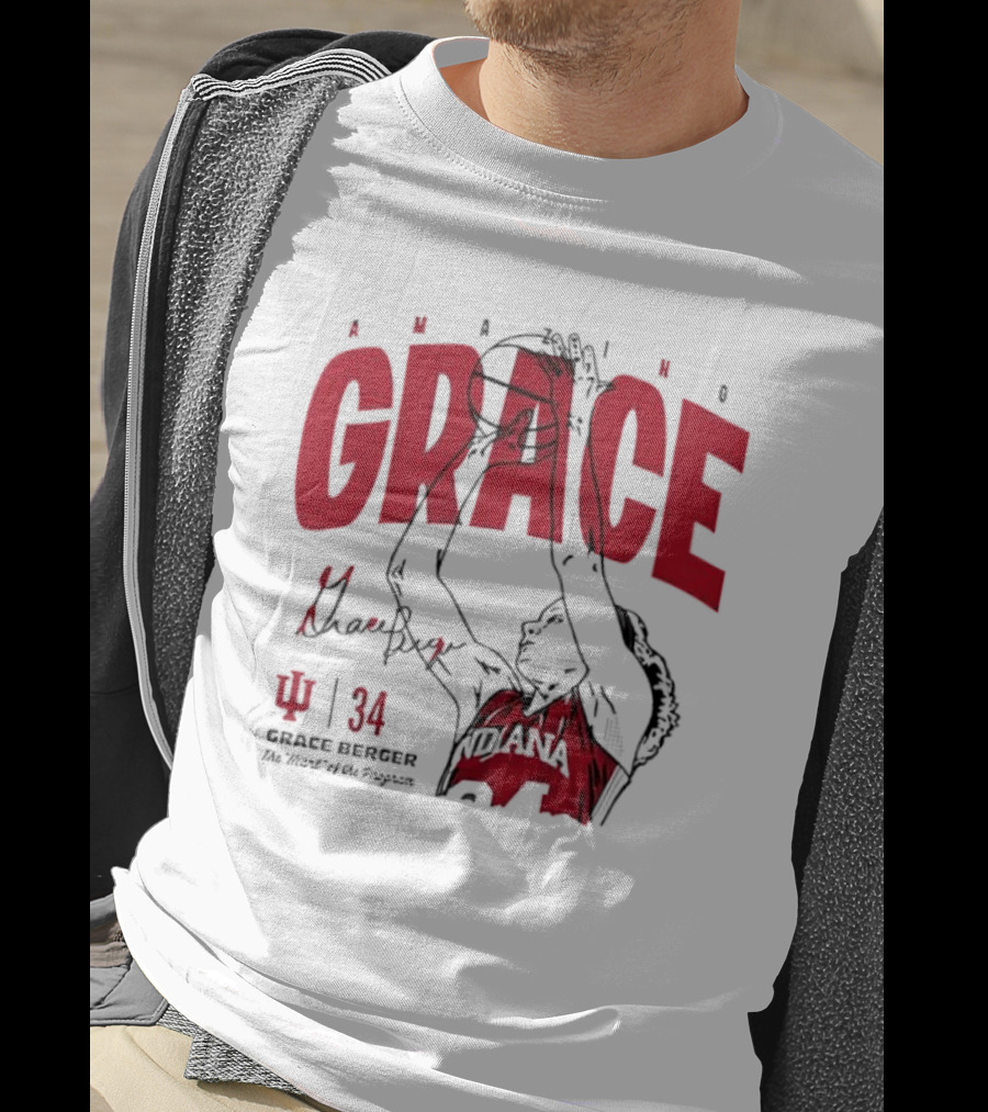 Amazing Grace Berger Indiana Fever 34 The Heart Of The Program Basketball T-Shirt