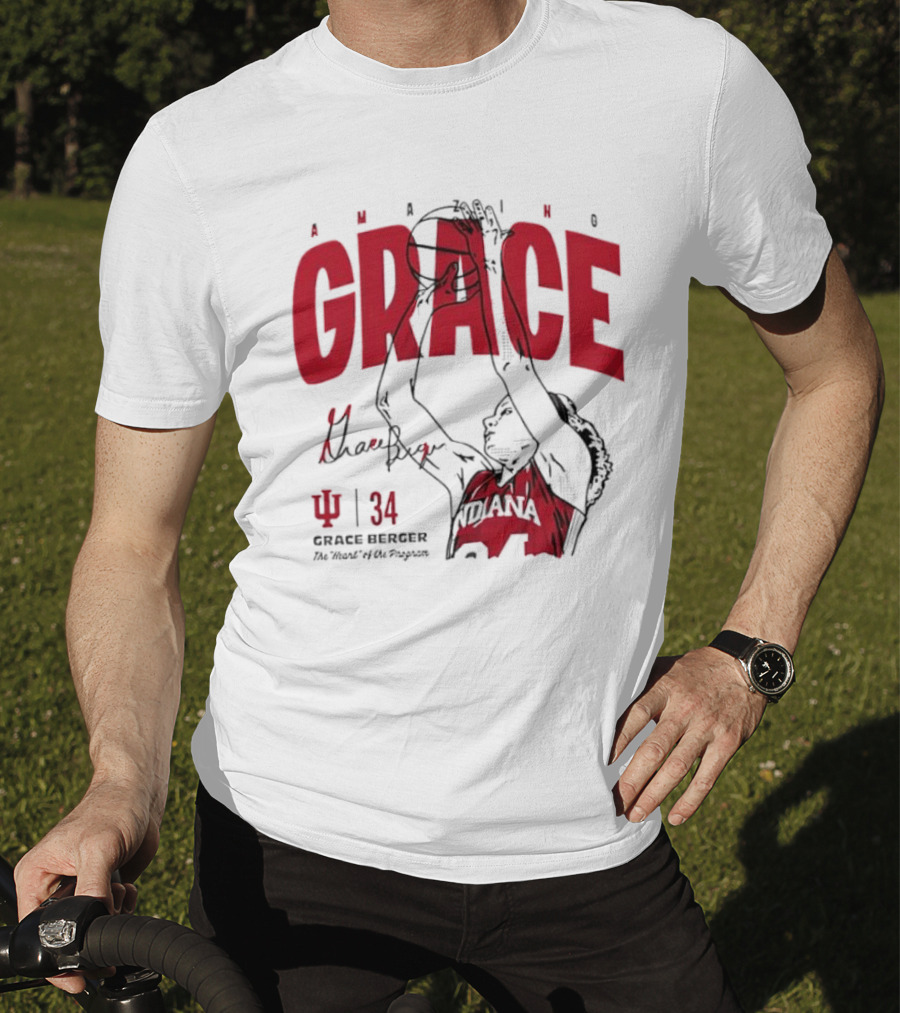 Amazing Grace Berger Indiana Fever 34 The Heart Of The Program Basketball T-Shirt