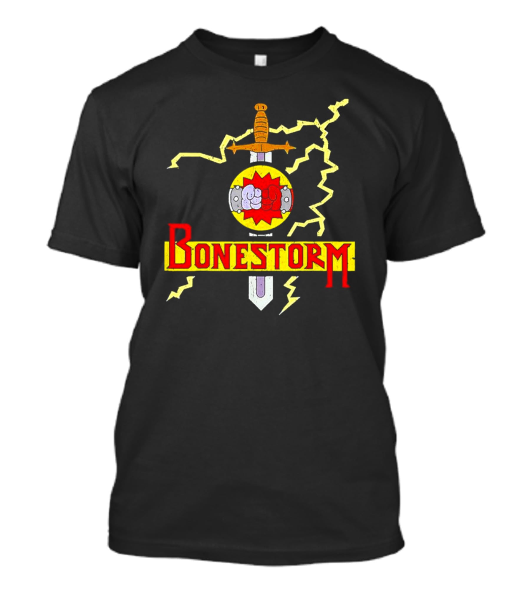 Bonestorm Sword And Lightning Vintage T-Shirt