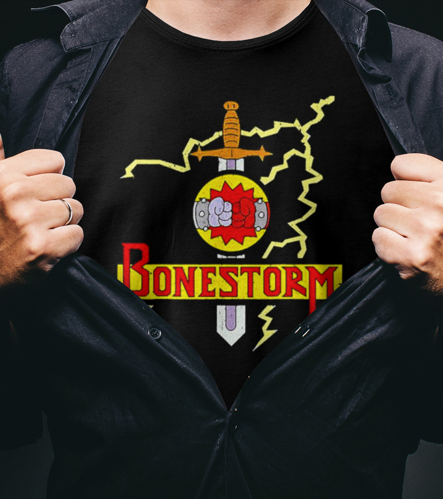 Bonestorm Sword And Lightning Vintage T-Shirt