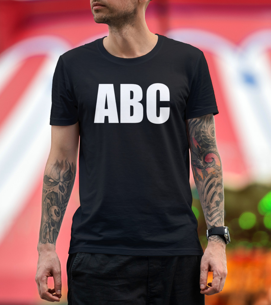 Chris Bey Wrestling ABC Bold Letters T-Shirt