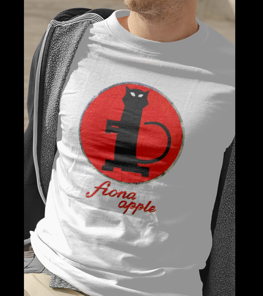 Fiona Apple Black Cat Red Circle Bootleg T-Shirt