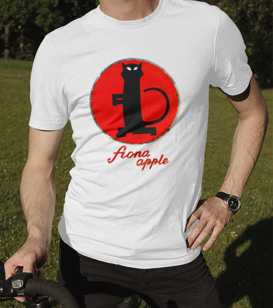 Fiona Apple Black Cat Red Circle Bootleg T-Shirt