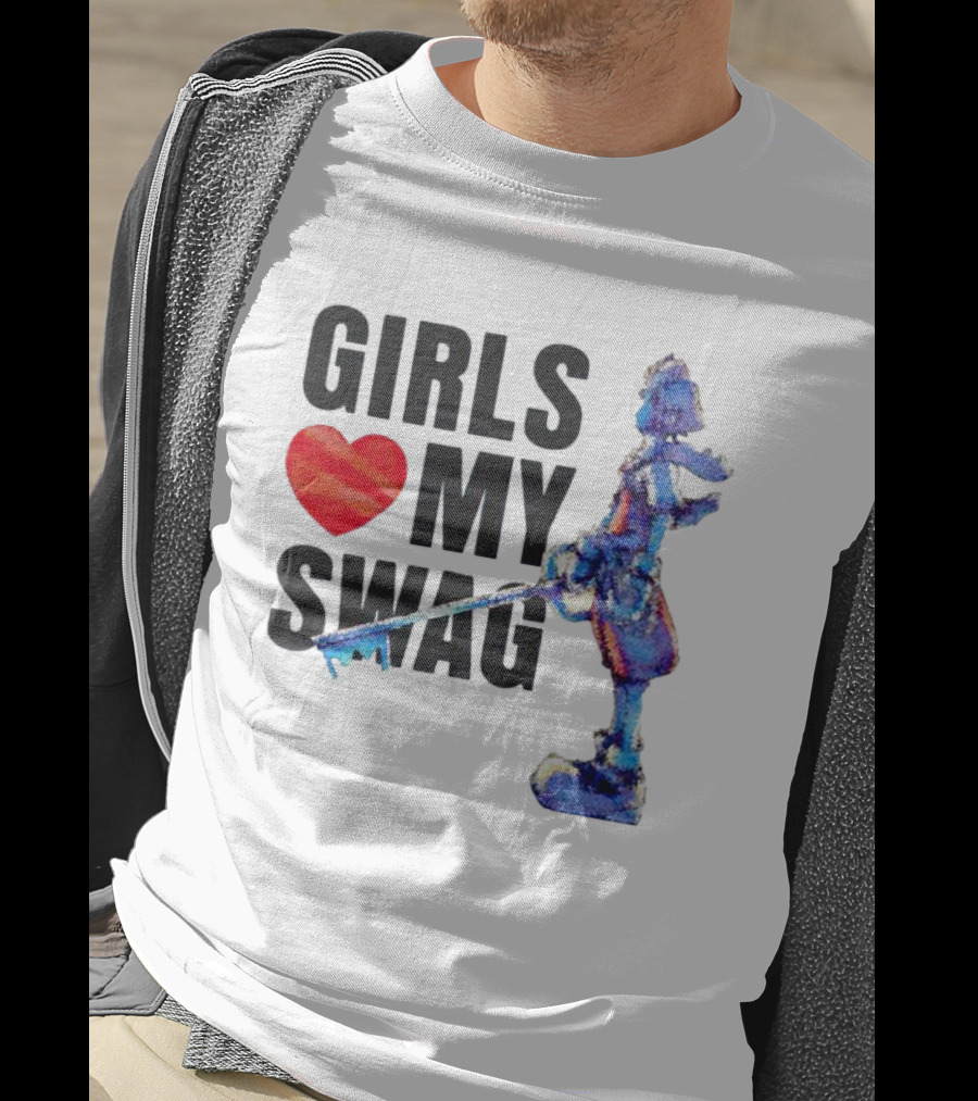 Girls Love My Swag Kingdom Hearts Keyblade Character T-Shirt