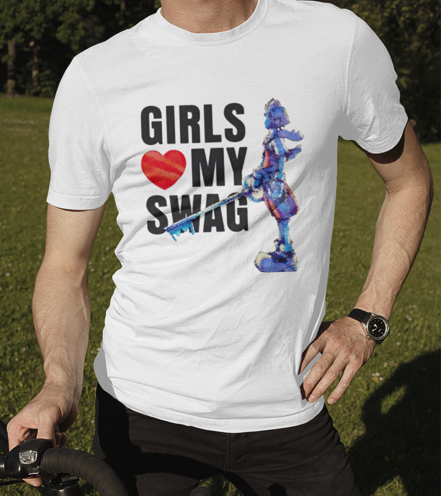 Girls Love My Swag Kingdom Hearts Keyblade Character T-Shirt