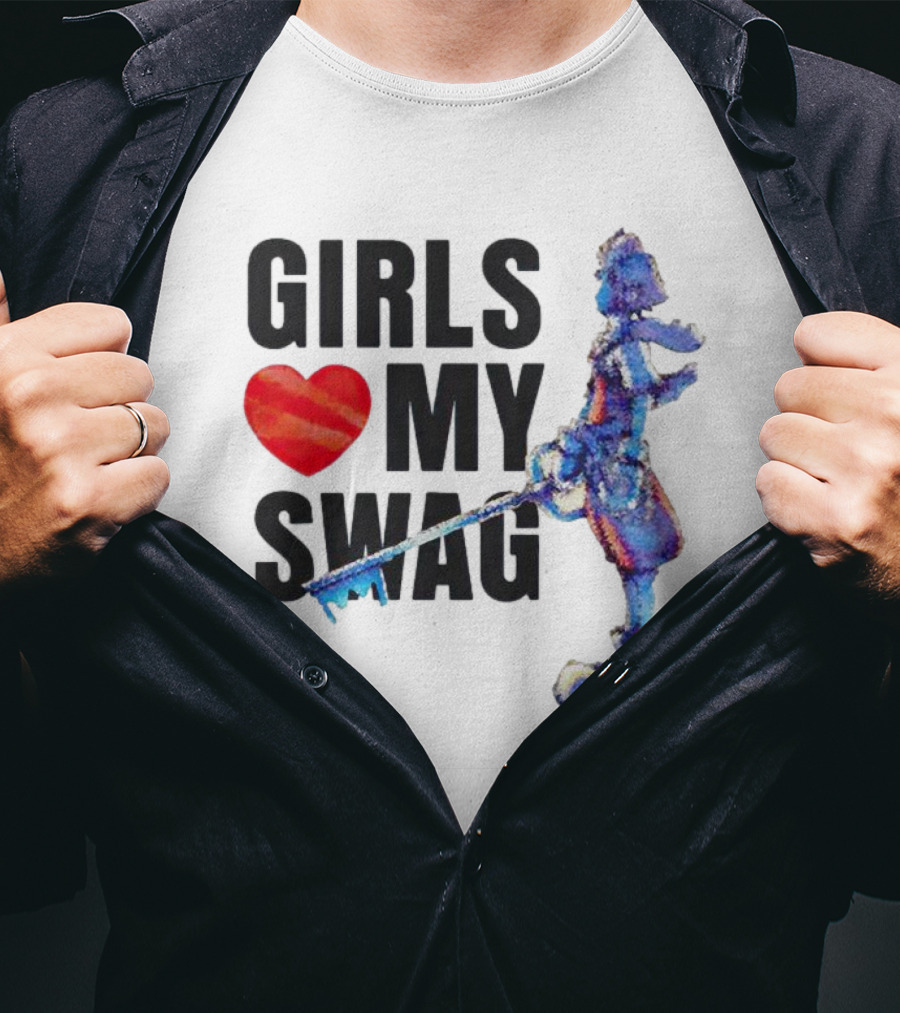 Girls Love My Swag Kingdom Hearts Keyblade Character T-Shirt