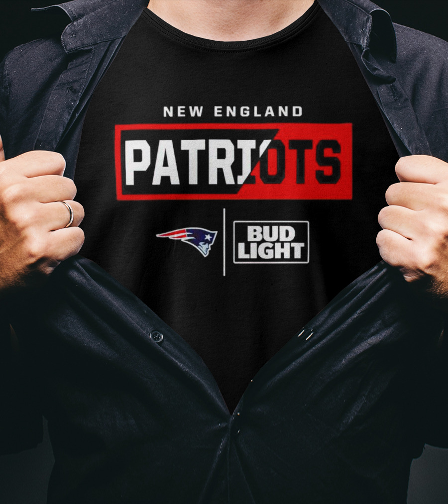 New England Patriots Bud Light Partnership T-Shirt