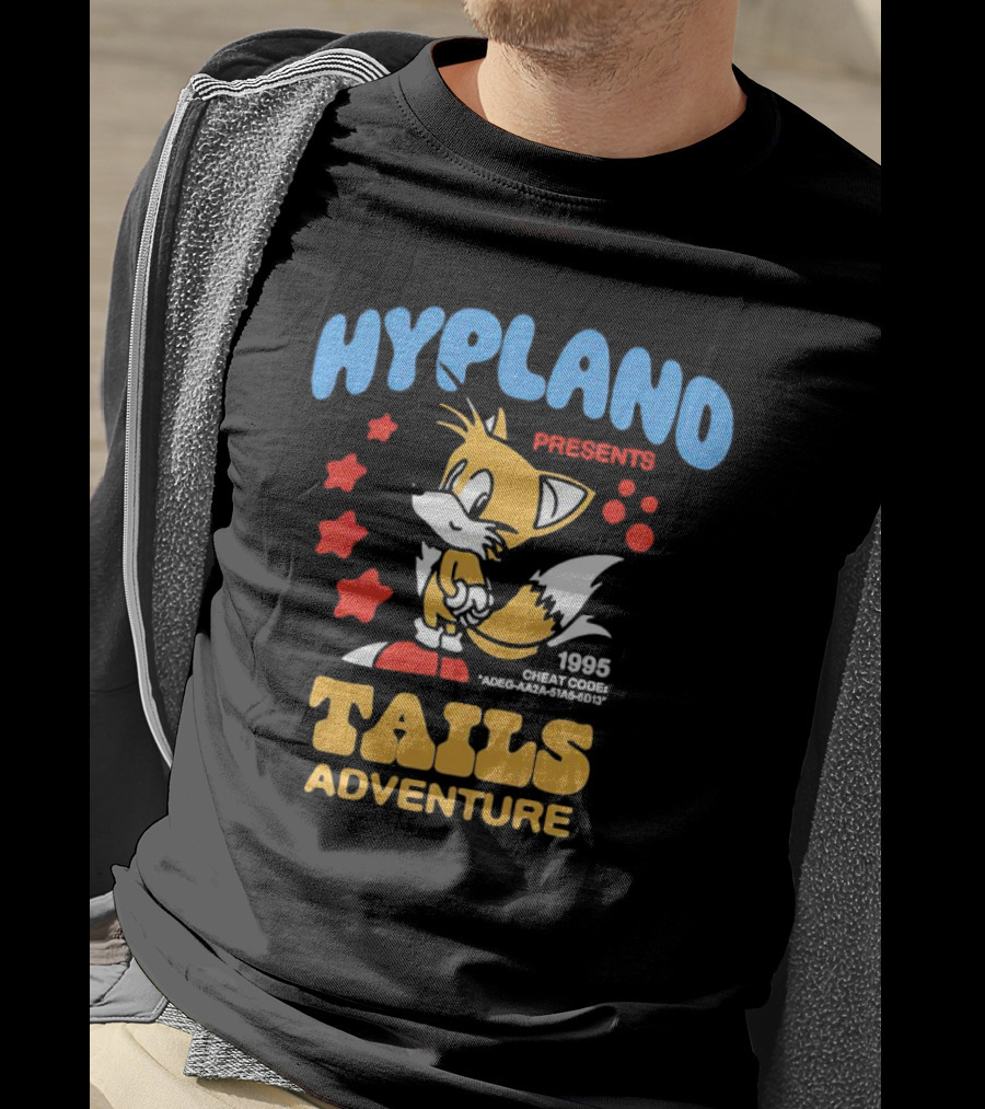 Hypland Presents 1995 Tails Adventure Cheat Code ADEG-AA2A-51A6-6D13 T-Shirt
