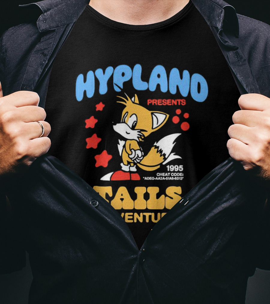 Hypland Presents 1995 Tails Adventure Cheat Code ADEG-AA2A-51A6-6D13 T-Shirt