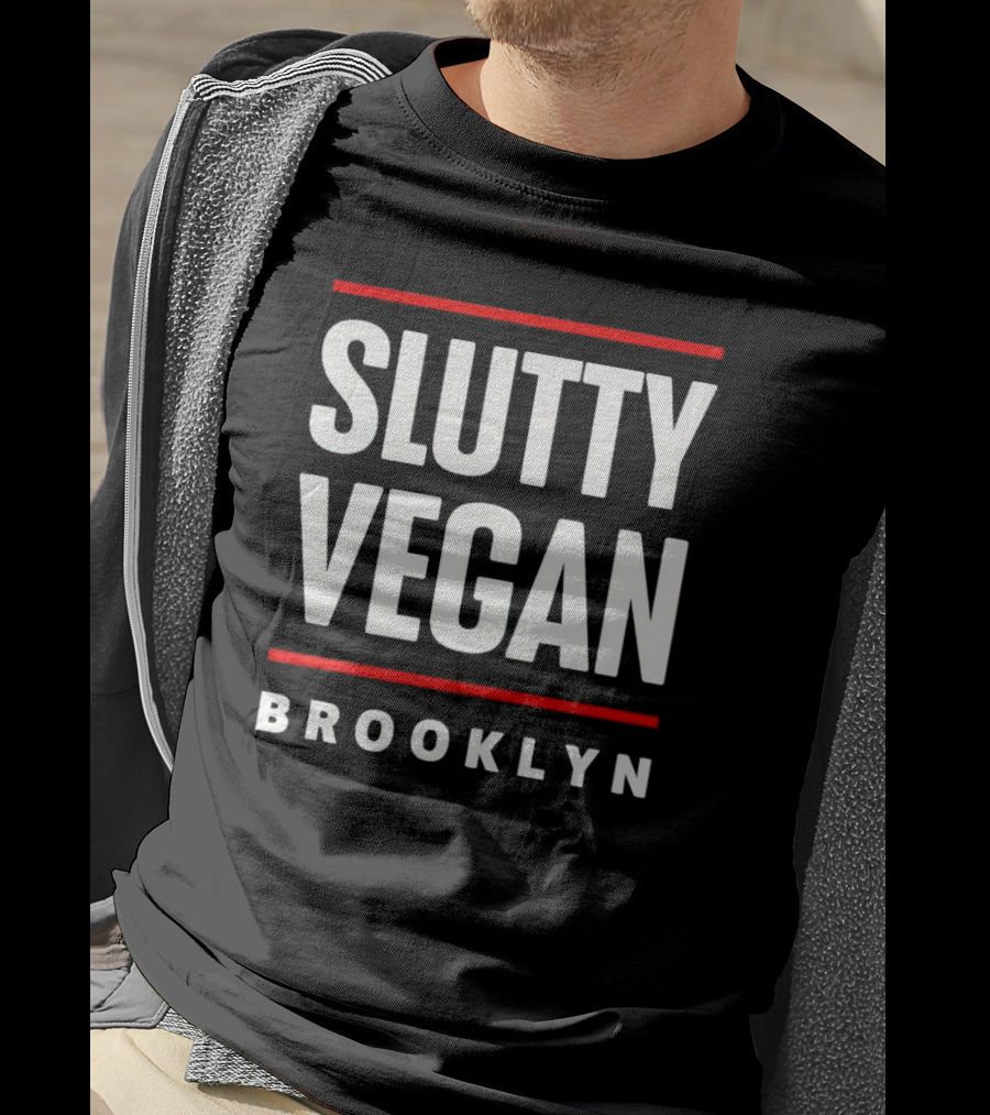 Slutty Vegan Brooklyn Restaurant Logo Style T-Shirt