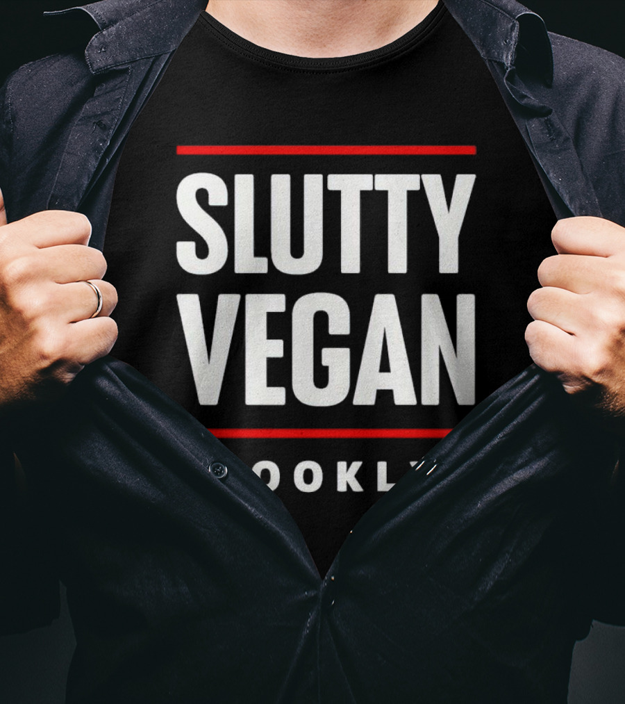 Slutty Vegan Brooklyn Restaurant Logo Style T-Shirt