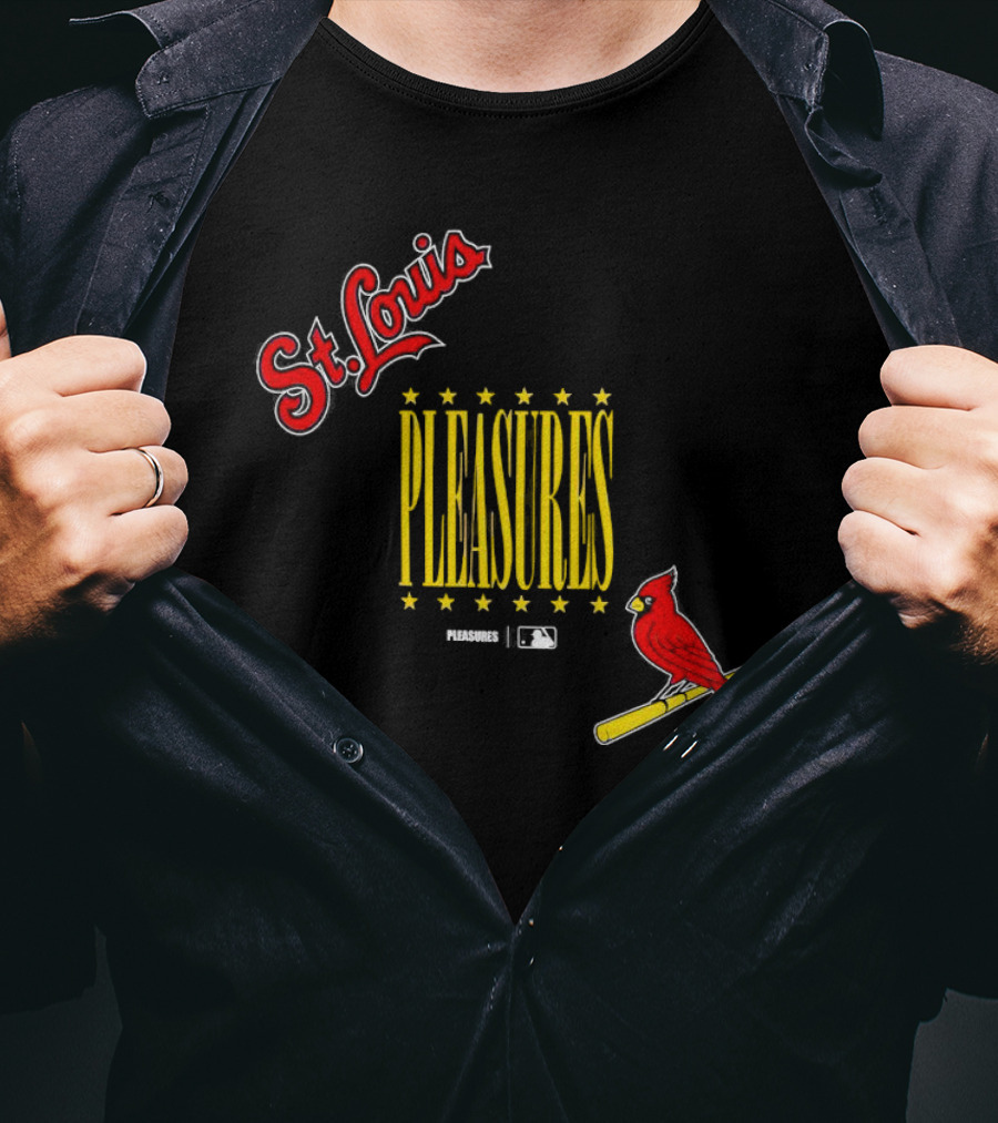 St. Louis Cardinals Pleasures MLB Collaboration T-Shirt