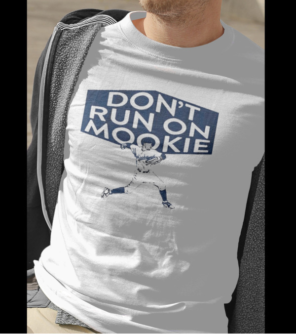 DON’T RUN ON MOOKIE PLAYER SILHOUETTE BASEBALL T-Shirt