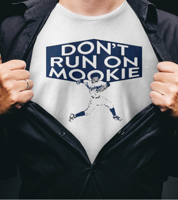 DON’T RUN ON MOOKIE PLAYER SILHOUETTE BASEBALL T-Shirt