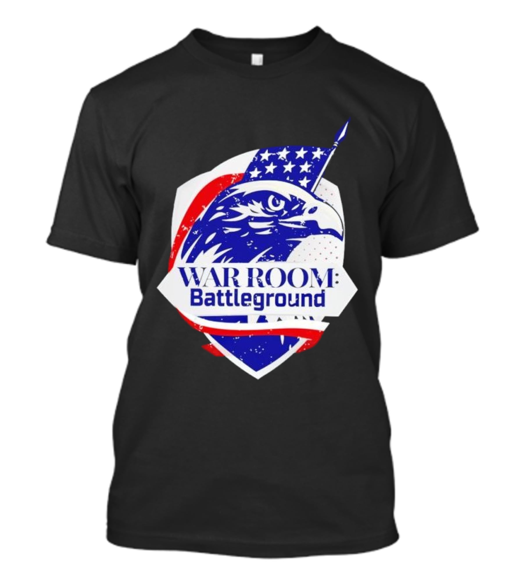 War Room Battleground Eagle American Flag Crest T-Shirt