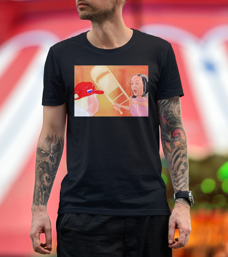Fani Willis You Messed With the Wrong One Trump Chair Confrontation T-Shirt