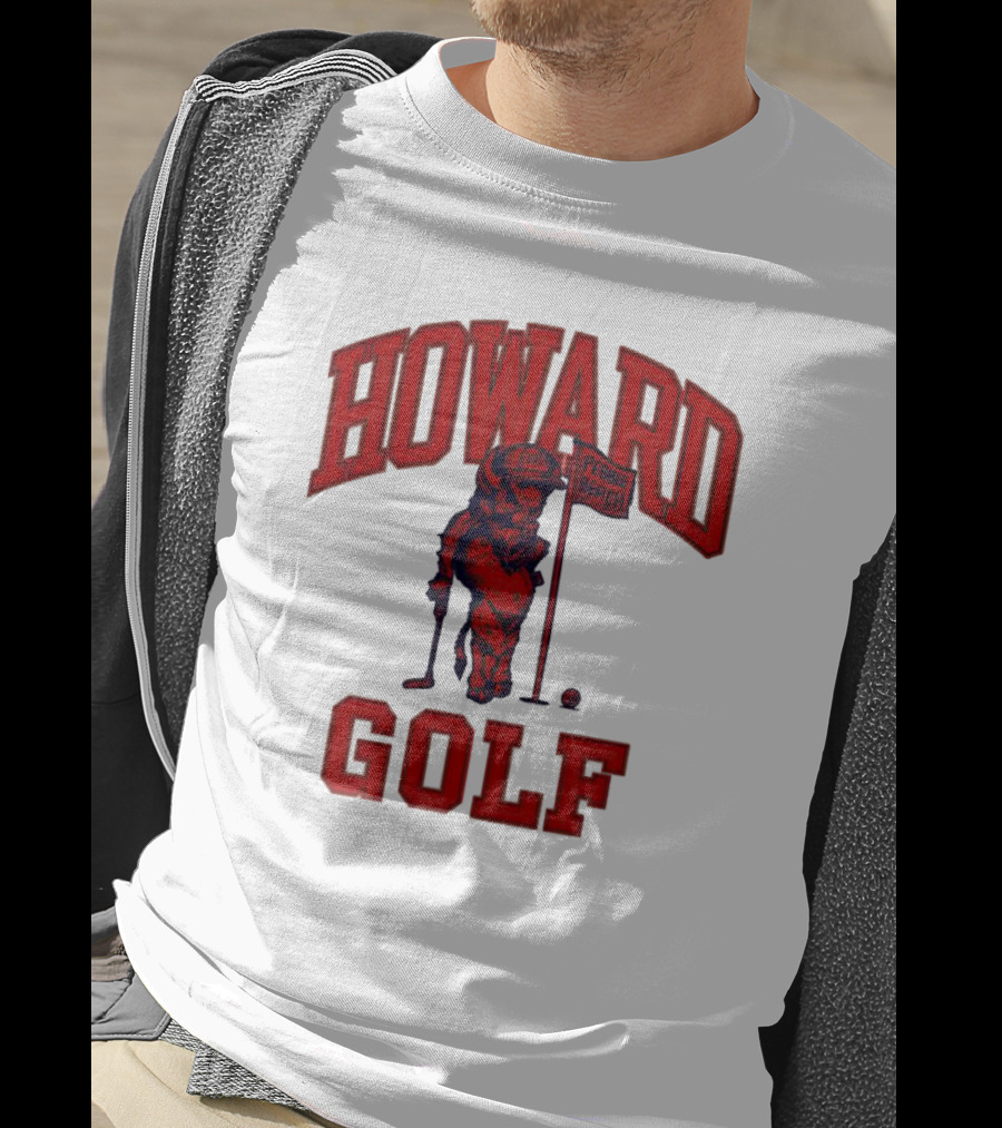 Howard Golf Pebble Beach Vintage Style Bull Golfer T-Shirt