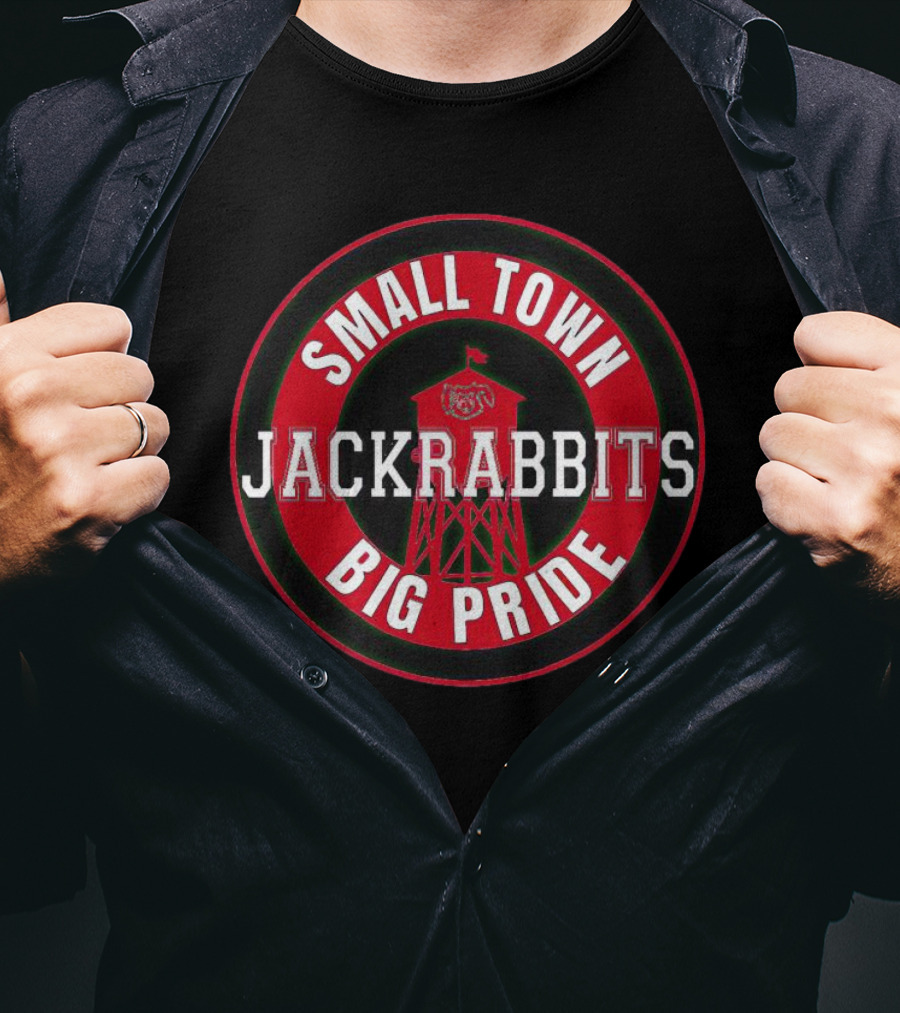 Jackrabbits Small Town Big Pride Watertower Emblem T-Shirt
