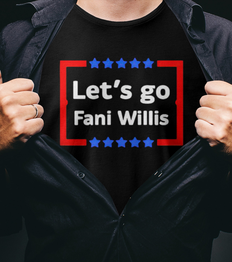 Let's Go Fani Willis Red And Blue Stars T-Shirt