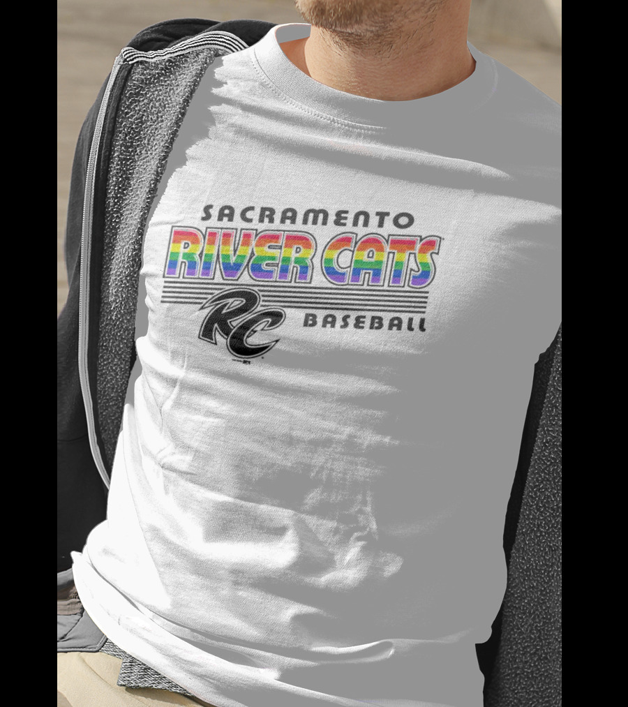 Sacramento River Cats Baseball Rainbow Pride RC T-Shirt