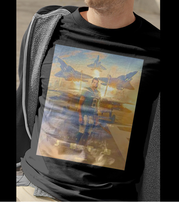 Aaron Rodgers Jets Era With Fighter Planes In New York Skyline T-Shirt
