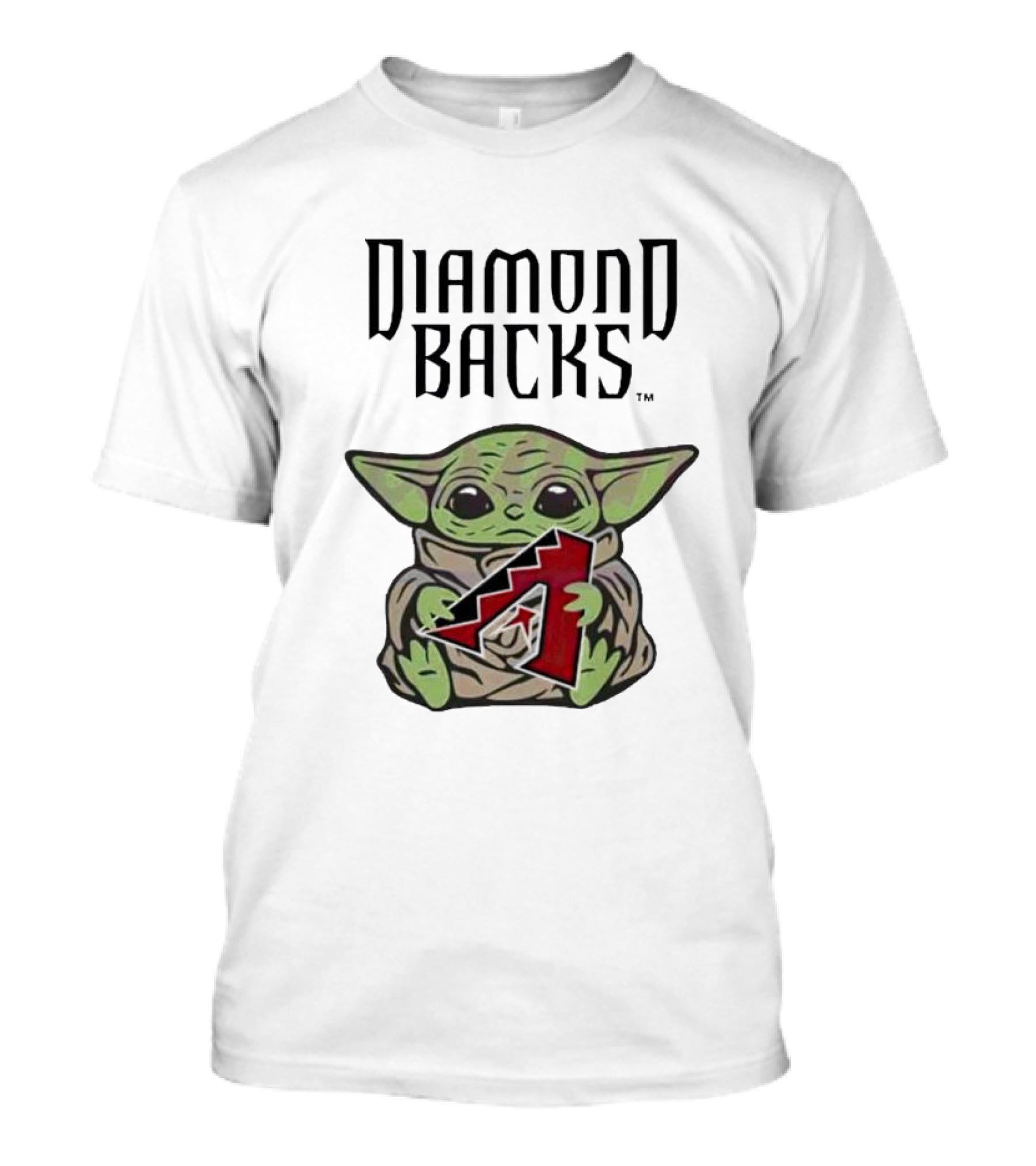 Diamondbacks Baby Yoda Hugging T-Shirt