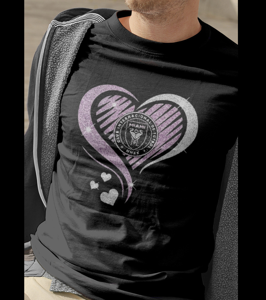 Inter Miami Club Internacional De Futbol Heart MMXX T-Shirt