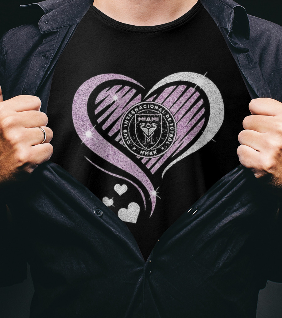 Inter Miami Club Internacional De Futbol Heart MMXX T-Shirt