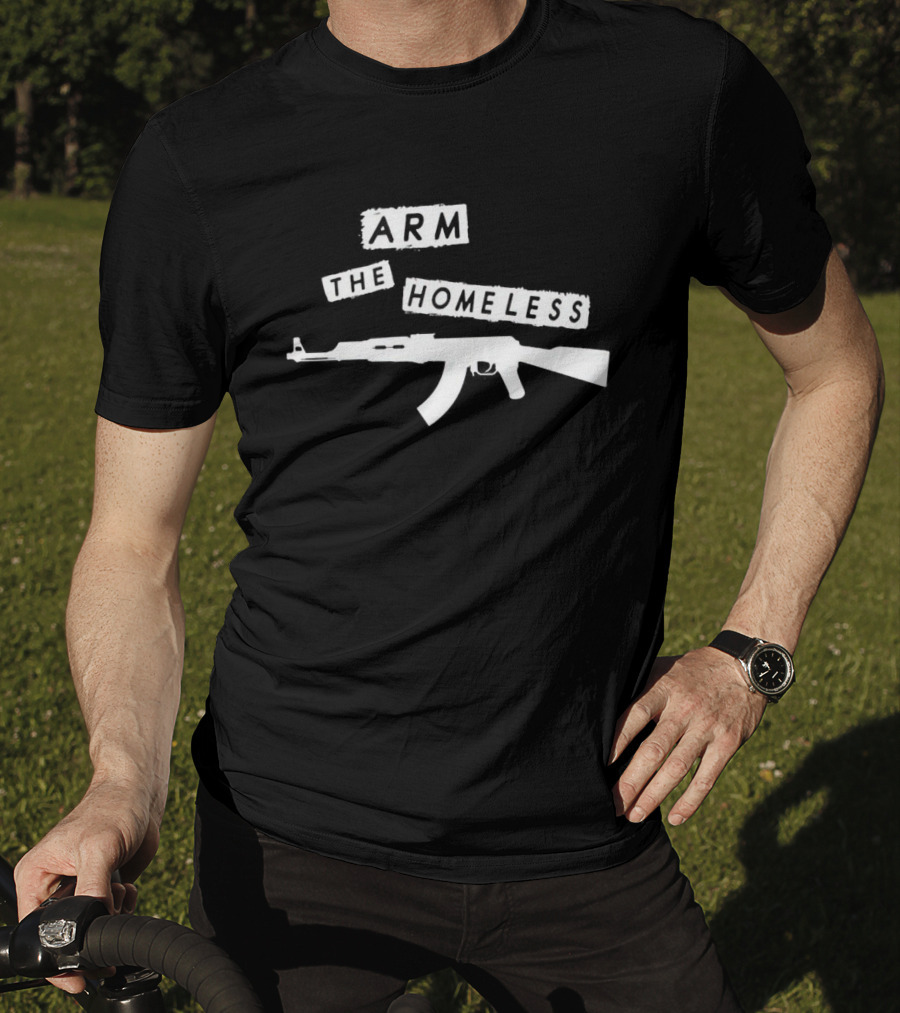 Leon Trotsky Arm The Homeless AK-47 T-Shirt