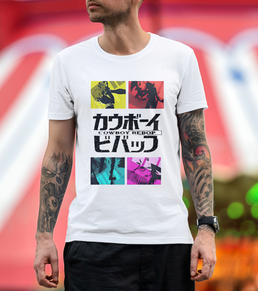 Augmented Reality Cowboy Bebop Iconic Anime Montage T-Shirt