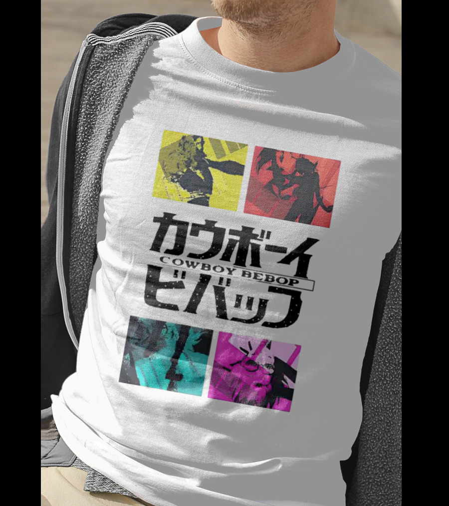 Augmented Reality Cowboy Bebop Iconic Anime Montage T-Shirt
