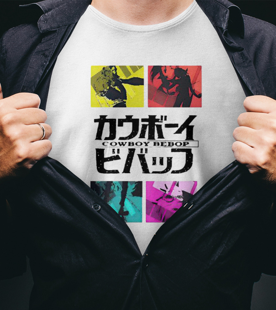Augmented Reality Cowboy Bebop Iconic Anime Montage T-Shirt