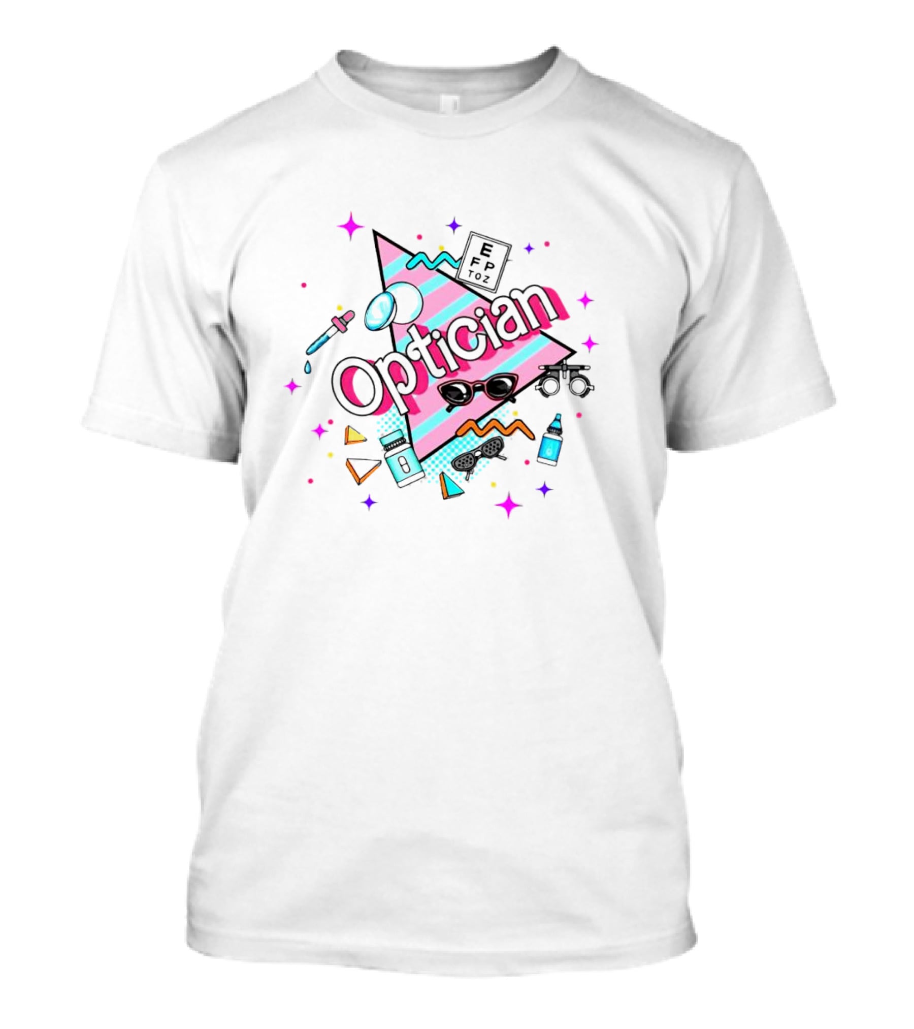 Barbie Optician Retro Glasses And Eye Chart T-Shirt