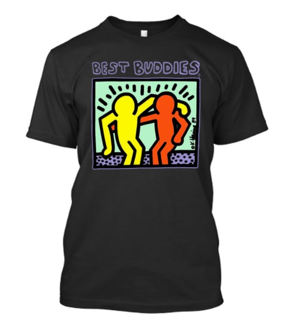 Keith Haring Best Buddies Dancing Figures T-Shirt