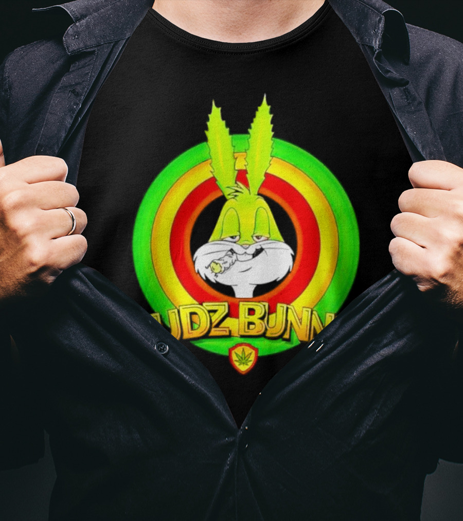 Budz Bunny Cannabis Inspired Cartoon Character T-Shirt