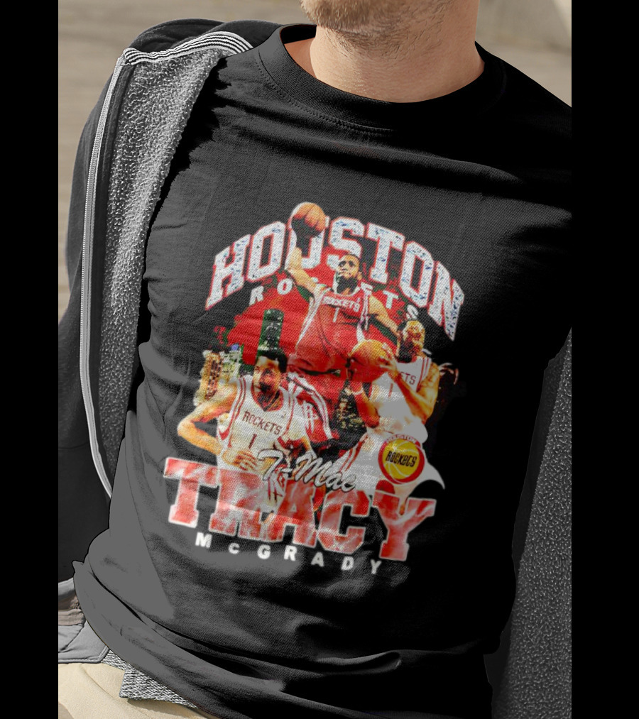 Houston Rockets T-Mac Tracy McGrady Hardwood Classics Bling Concert T-Shirt
