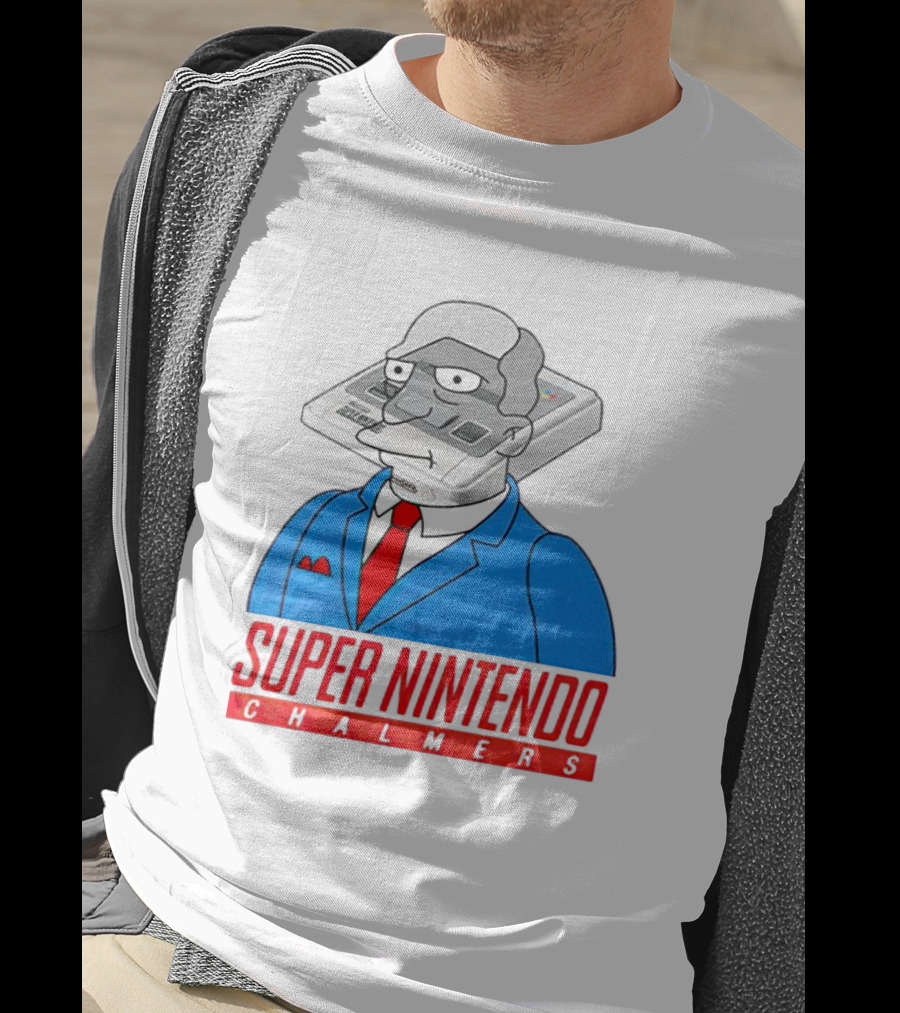 Bart Simpson Super Nintendo Chalmers Iconic Mashup T-Shirt