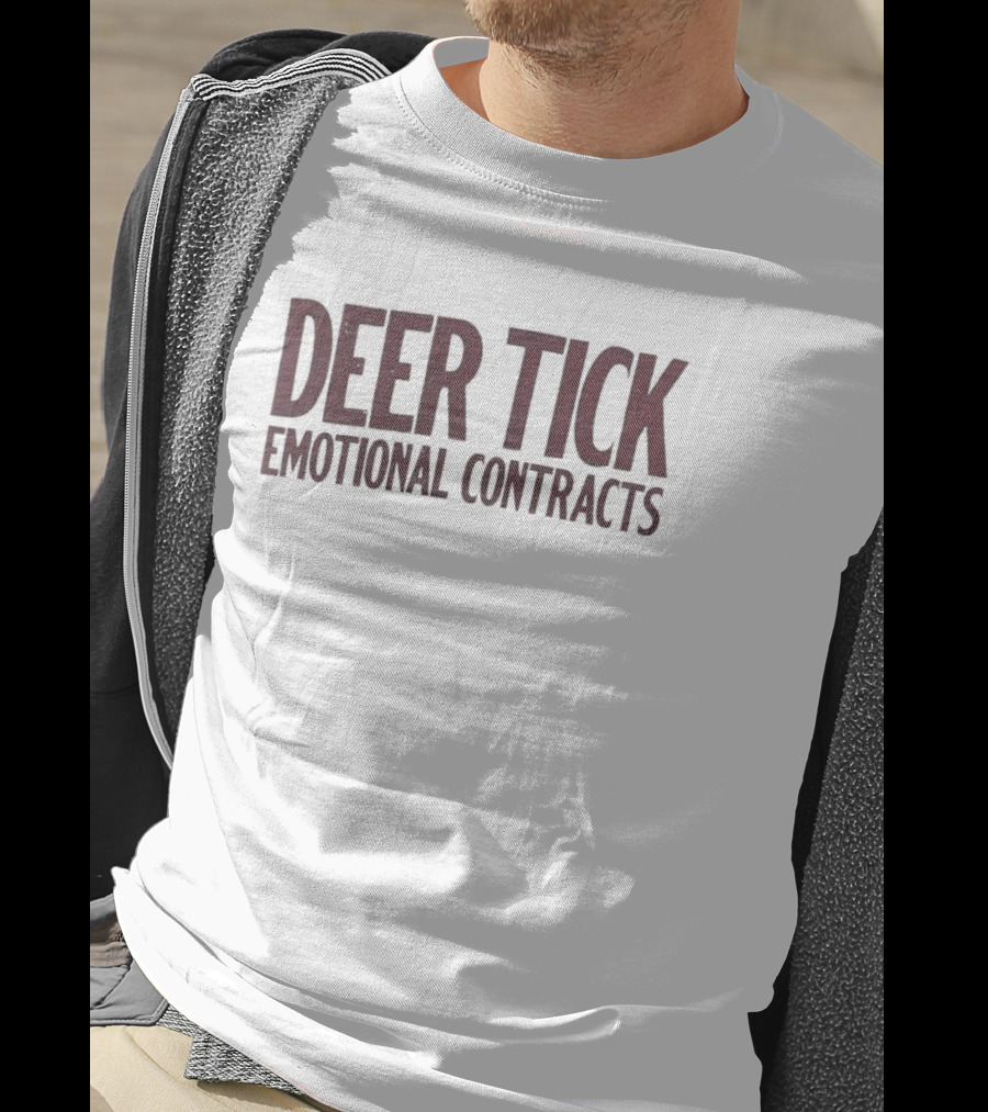 Deer Tick Emotional Contracts Album Merchandise T-Shirt
