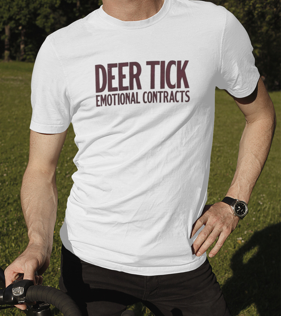 Deer Tick Emotional Contracts Album Merchandise T-Shirt