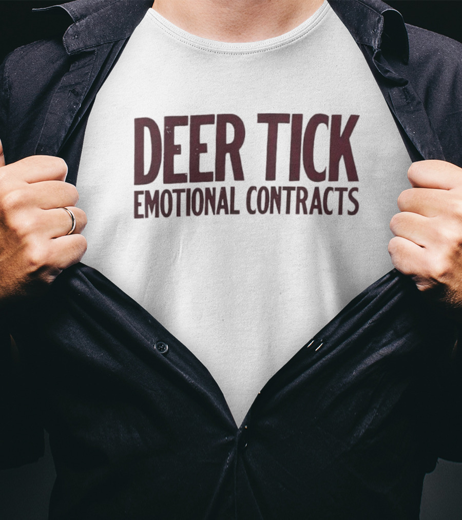 Deer Tick Emotional Contracts Album Merchandise T-Shirt