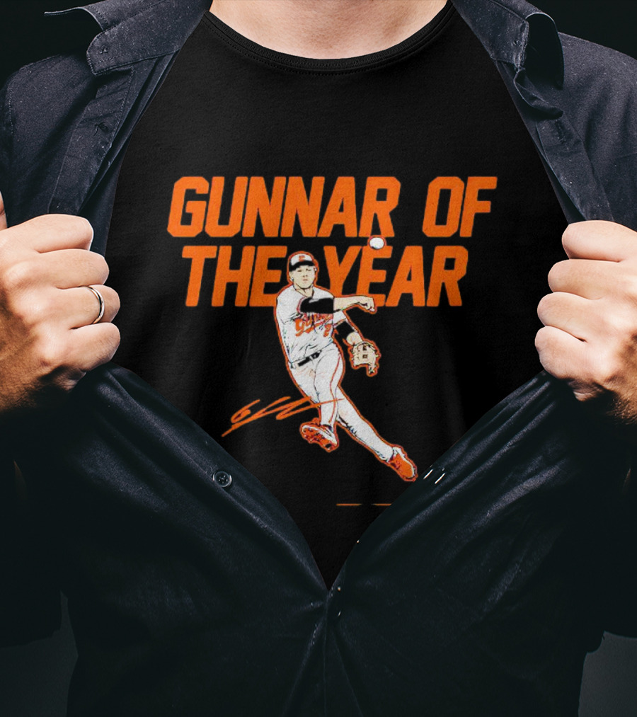 Gunnar Henderson Gunnar Of The Year Signature Baseball Player T-Shirt