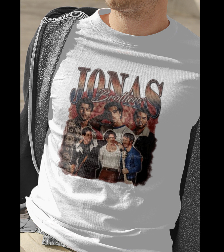 Jonas Brothers Vintage Collage Style Retro Photography T-Shirt